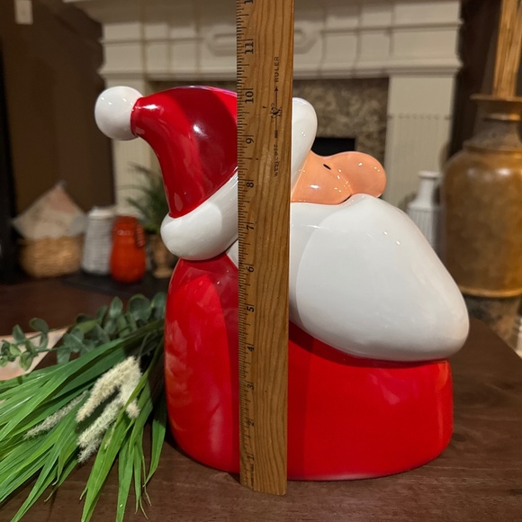 RARE Dept 56 Merry Christmas ZIGGY SANTA BUST Cookie Jar: Cartoon •Red & White - Picture 7 of 8